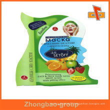 Guangzhou vendor lamimated material custom printed plastic shaped pouch for skin care products